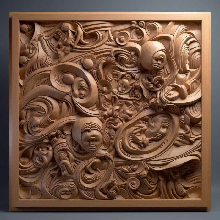 نموذج ثلاثي الأبعاد لآلة CNC 3D Art 